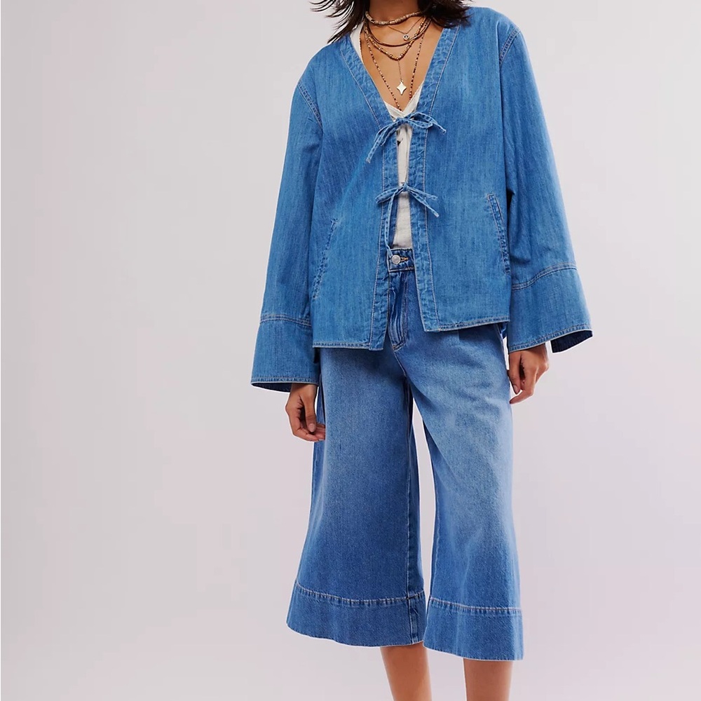 Free People XL Dragonfly denim